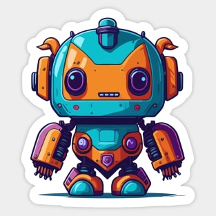 Cute Robot Sticker